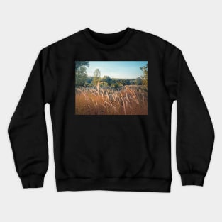 foxtail reed swaying in the wind Crewneck Sweatshirt